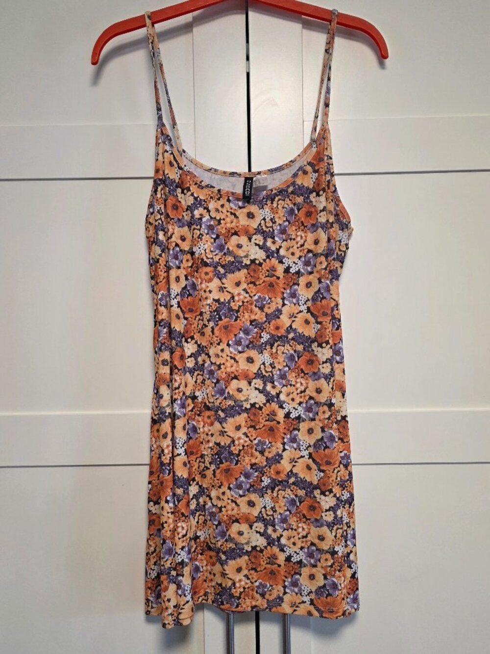 H&M Divided Floral Dress with Spaghetti Straps